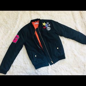 BLACK JACKET WITH COOL DESIGNS